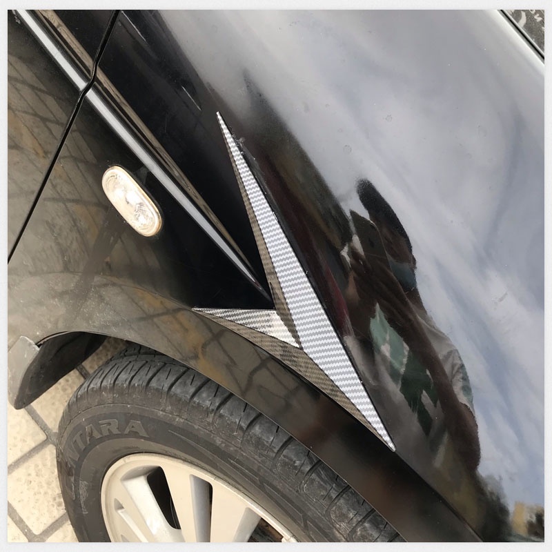 FENDER Bộ 2 Ốp Mang Cá Ô Tô Bằng Sợi Carbon Ốp Hông Xe xe hơi Thông Dụng Miếng Dán Lỗ Thông Gió Bên Hông trang trí Xe Hơi  Lỗ Thông Gió Bên Hông Xe Hơi phụ kiện ngoại thất ô tô