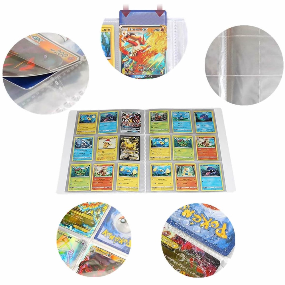 [đồ chơi cho bé] 324Pcs Holder Collections Pokemon Cards Album Book Game Characters Cards Map Book Binder Folder Top Loaded List Toy Gift For kid