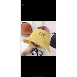 mũ vành off có bịt tai cho bé
