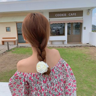 Scrunchies Cột Tóc Buộc Tóc LIN Đính Hoa Hồng