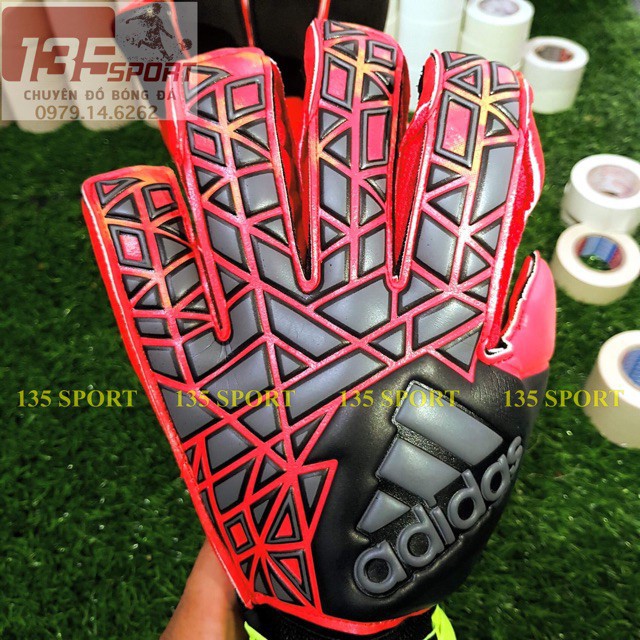 Găng tay thủ môn Adias ACE đỏ đen