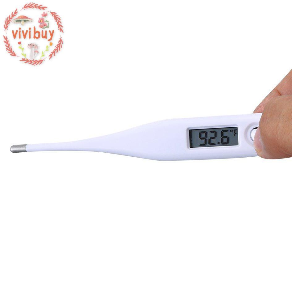 ✿vivi✿ 1 pcs Electronic thermometer Digital display lcd display Ming prompt and memory function measurement accuracy 