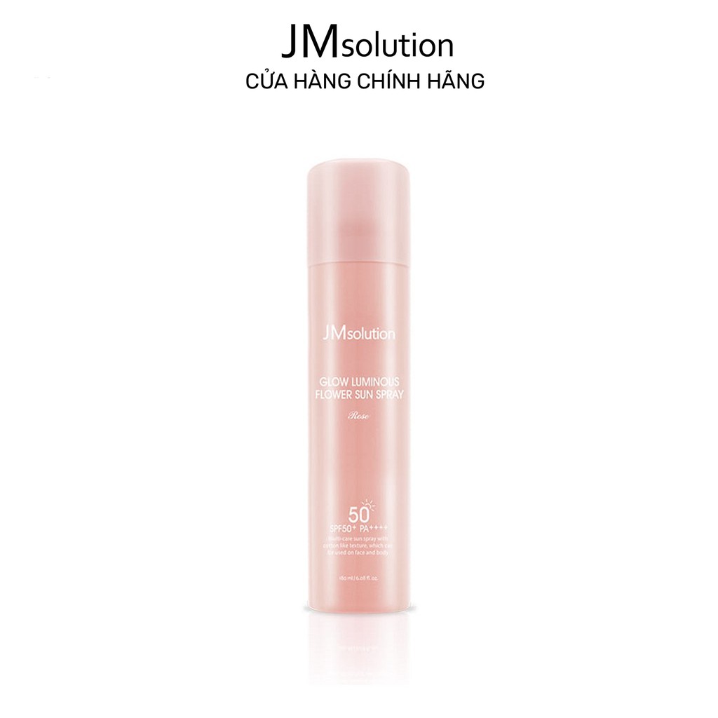 Xịt Chống Nắng Ngừa Lão Hóa Bảo Vệ Da Jmsolution Glow Luminous Sun Spray 180ml