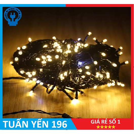 ⚡️Dây Đèn Led Màu Vàng Nắng Dài 50m Bóng Tròn - Trang Trí Giáng Sinh, Lễ Tết⚡️