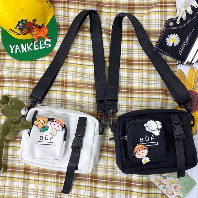 Túi đeo chéo 1 nịt buf unisex ( có sẵn)