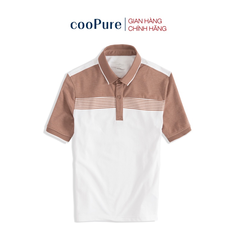 Áo Polo Seven Line cooPure, áo thun nam có cổ 100% cotton NO.26124