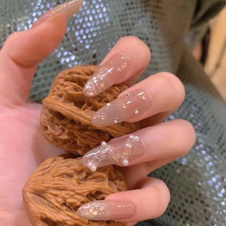 Set 24 Móng Tay Giả Đính Đá Lấp Lánh