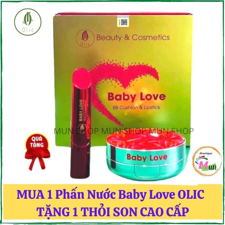 Phấn nước Olic MUA 1 TẶNG 1 - Phấn nước Bayby Love Olic che khuyết điểm, chống nắng SPF 50+++