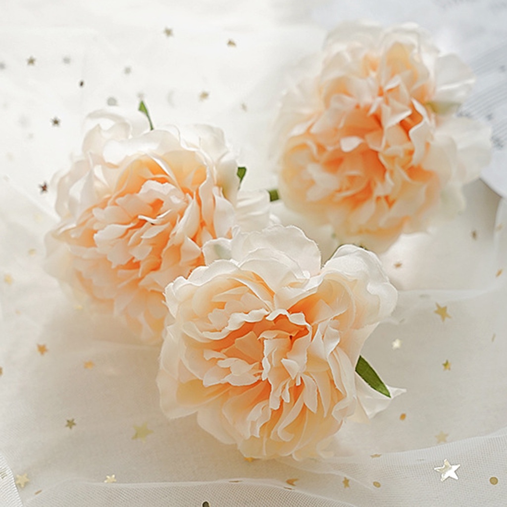 1 Bó Hoa Mẫu Đơn Giả Bằng Lụa Không Phai Màu Trang Trí Phông Nền Chụp Ảnh Đám Cưới