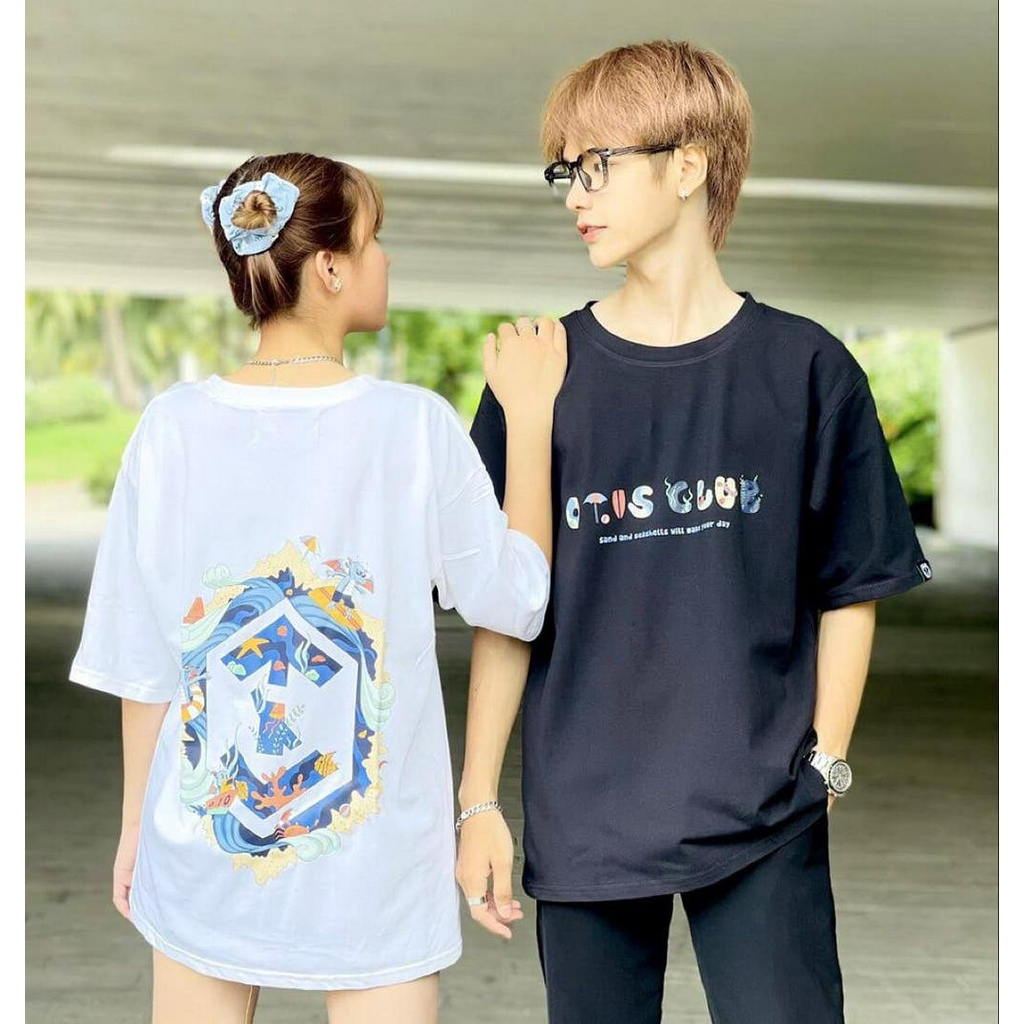 Áo Thun Tay Lỡ Unisex In Hình Vải Cotton 65/35