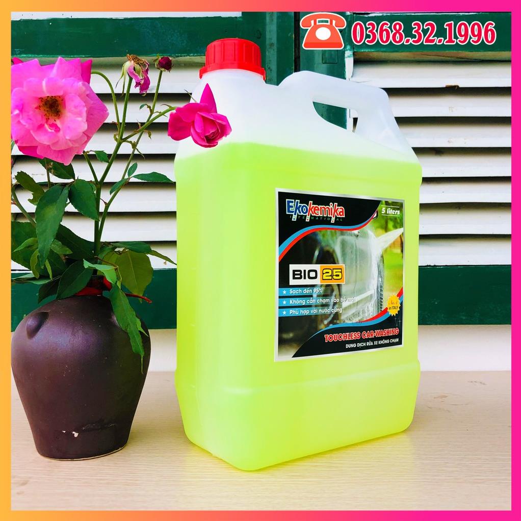 Nước rửa xe không chạm Bio 25 - 5L(chính hãng) TẶNG KHĂN LAU ĐA NĂNG