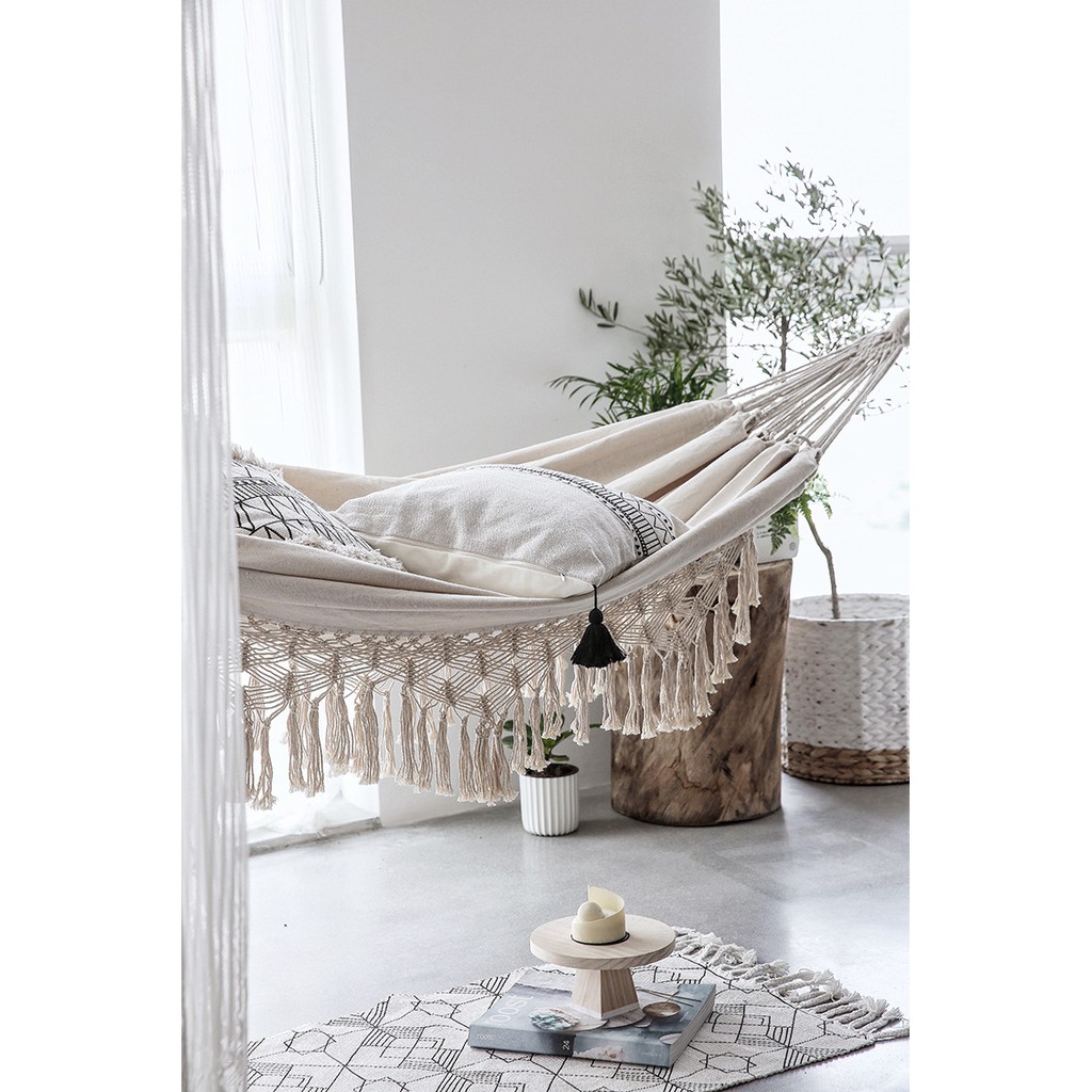 Võng Vintage Vải Bố Linen Tua Rua PA9591