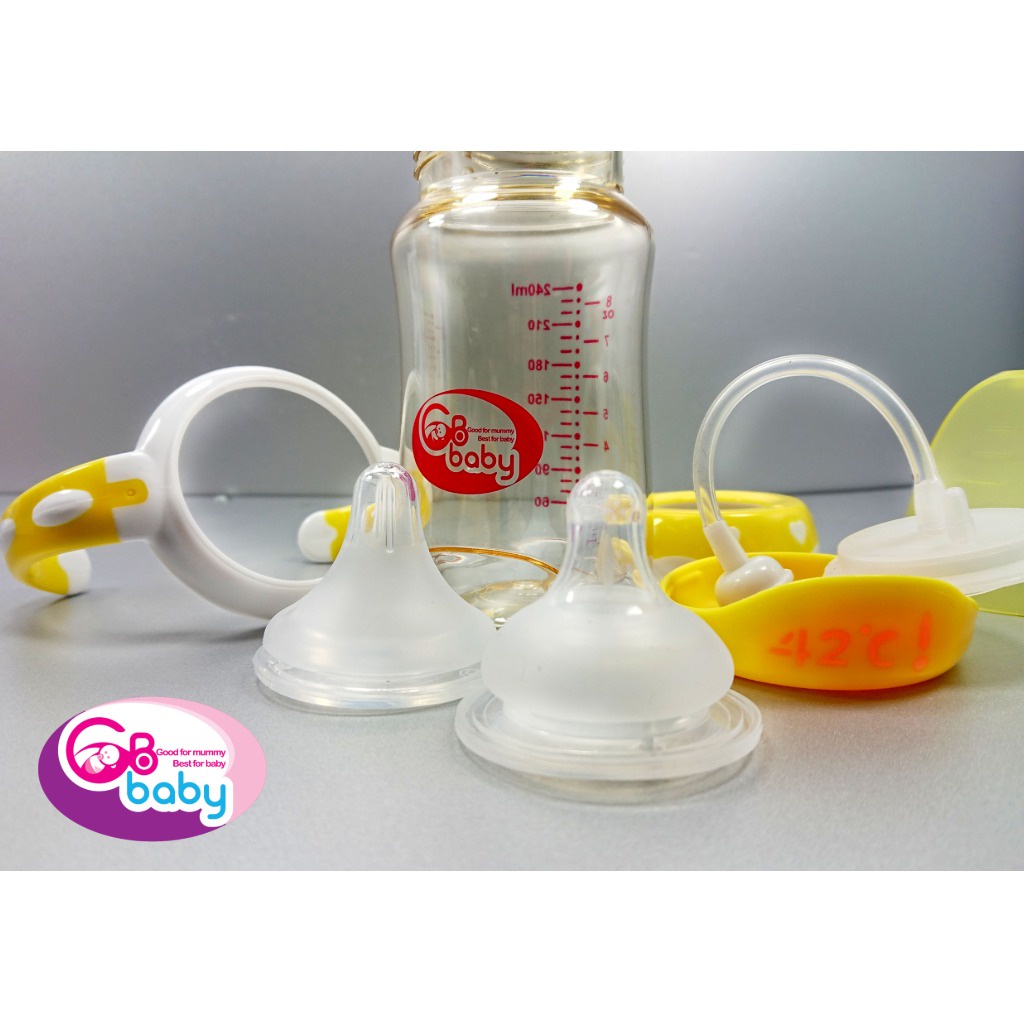 Bình sữa cảm ứng nhiệt 180ml Gbbaby