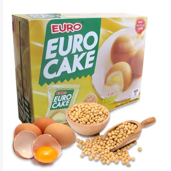 Hộp Bánh Trứng Thái EURO CAKE CUSTARD 12 gói, 204g/ 1gói