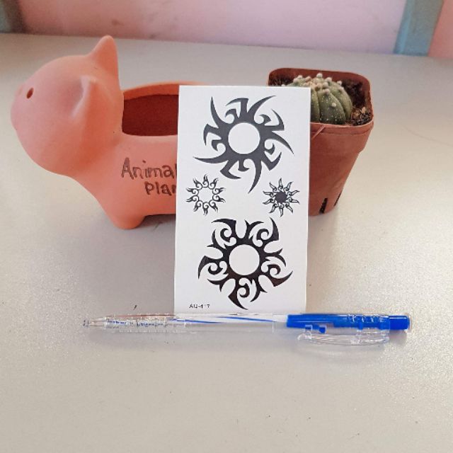 Hình xăm cá tính aq417. Xăm dán tatoo mini tạm thời, size &lt;10x6cm