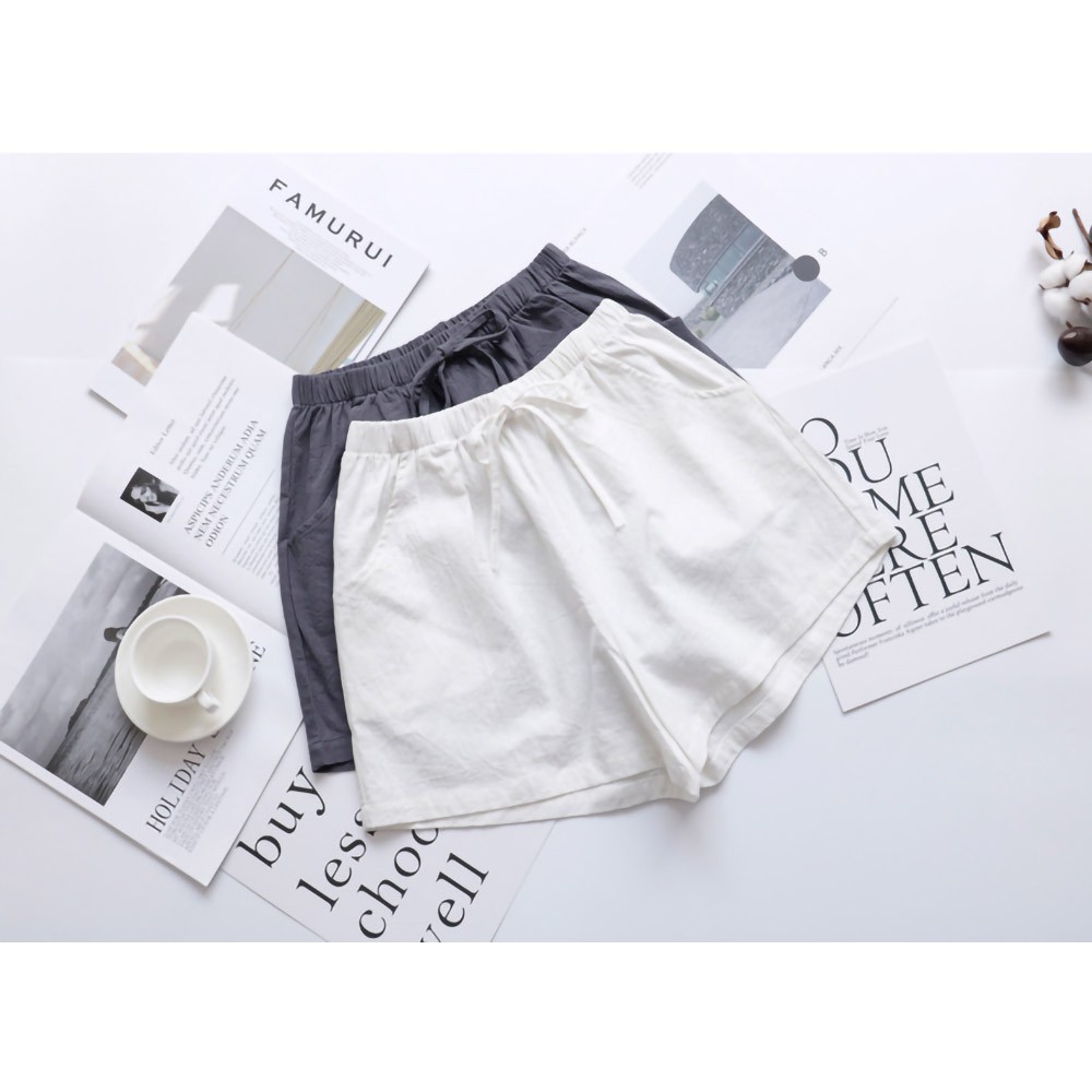 Quần Đùi Casual Linen