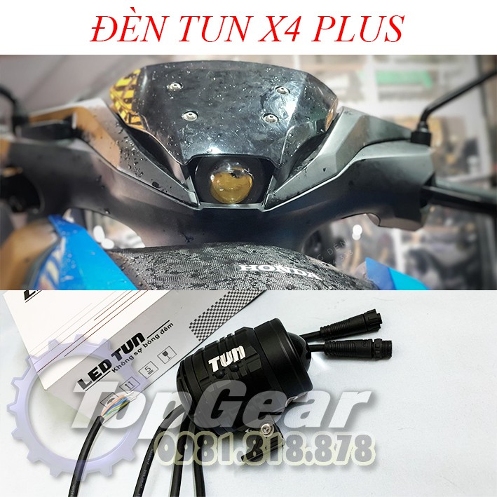 Đèn Trợ Sáng TUN X4 Plus - Bi Cầu Siêu Sáng &lt;TOPGEAR&gt;