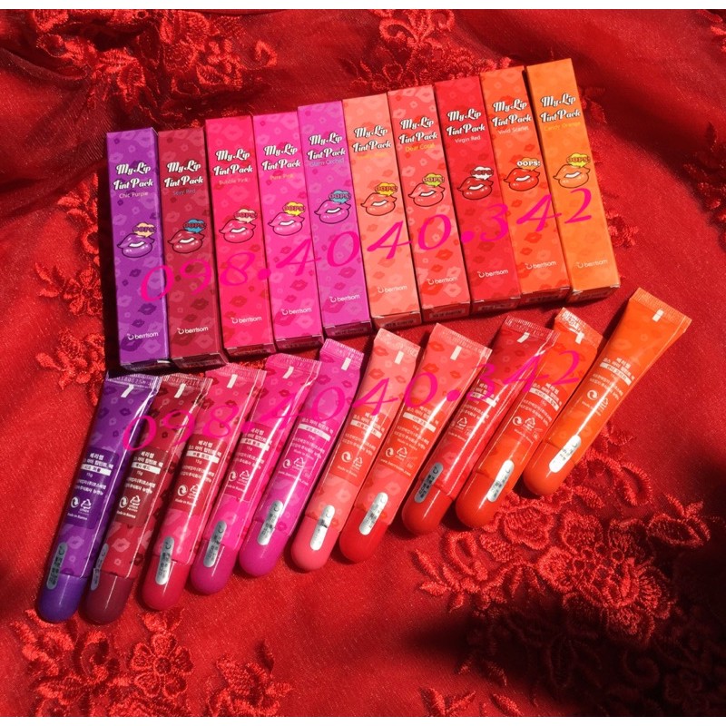 Son xăm Berrisom #Bubble pink Chu my lip tint pack chính hãng | BigBuy360 - bigbuy360.vn