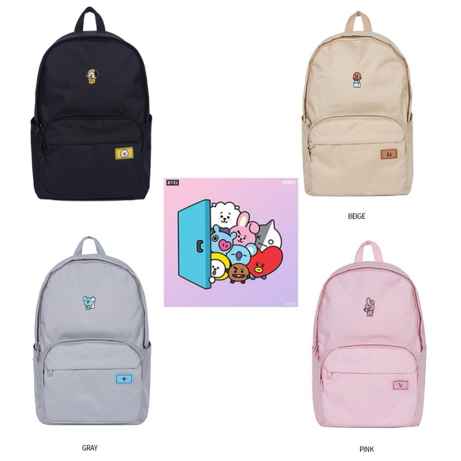 Ba Lô Du Lịch Thêu Hình Bt21 Spao