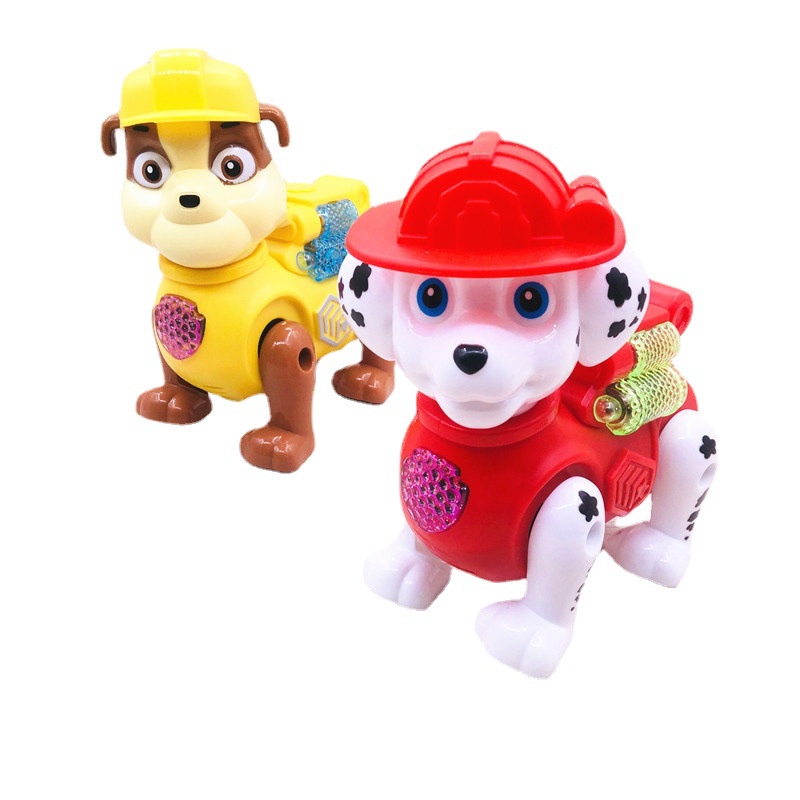 Đồ chơi con vật chó cứu hộ, rùa, sư tử chạy pin, có nhạc vui nhộn, sáng đèn kèm dây cho bé dắt đi dạo