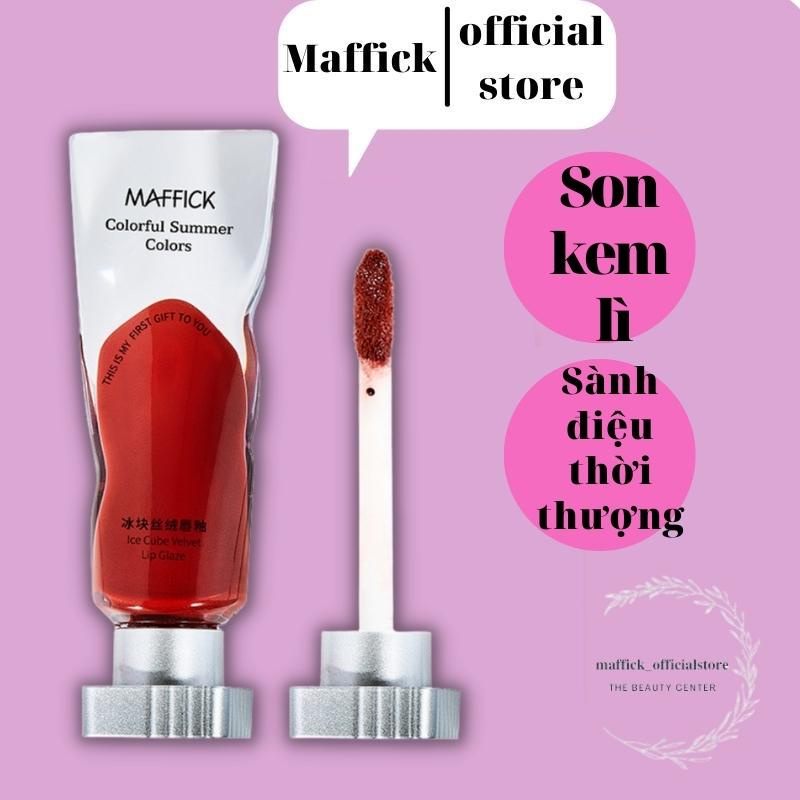 Son kem lì Maffick MF263 bộ mỹ phẩm nội địa trung siêu lì không thấm nước vỏ thiết kế hình đá trong