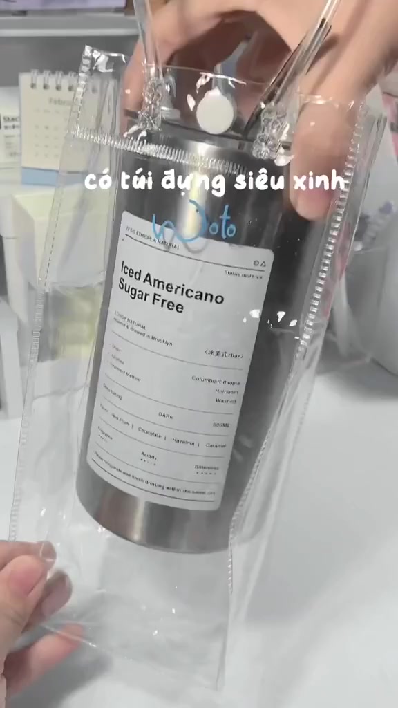 Ly giữ nhiệt iced americano inox 304 cao cấp không gỉ, cốc uống nước giữ nhiệt có ống hút tiện lợi | BigBuy360 - bigbuy360.vn