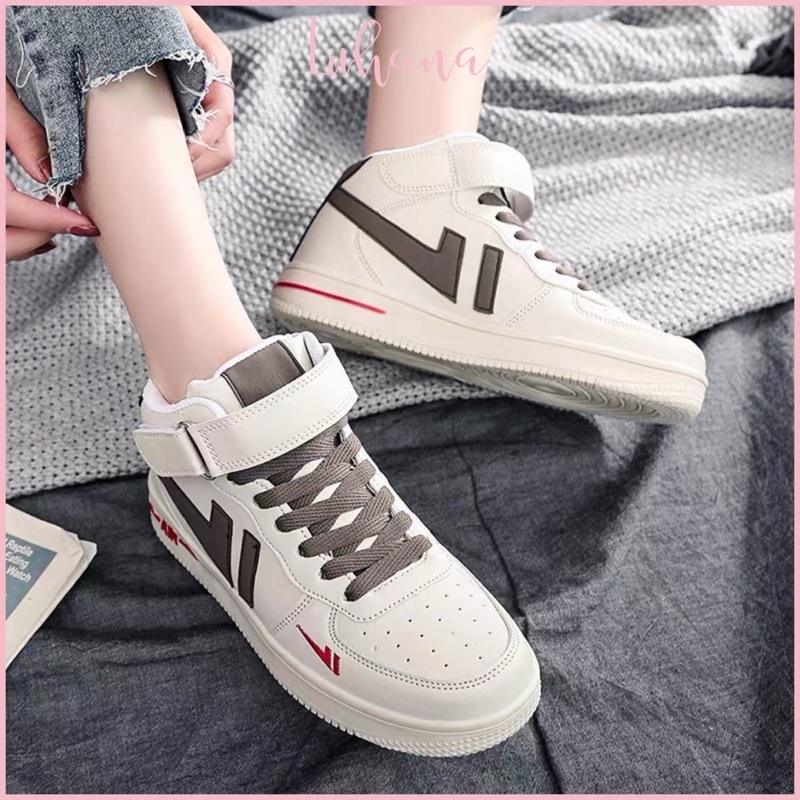 giày thể thao cao cổ nữ thời trang ulzzang,giày sneaker Luhana sẵn hàng