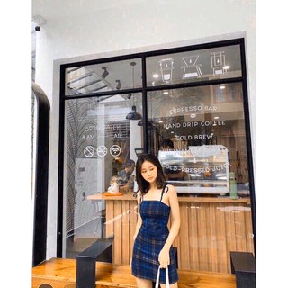 ĐẦM CARO 2 DÂY CỘT 4 MÀU