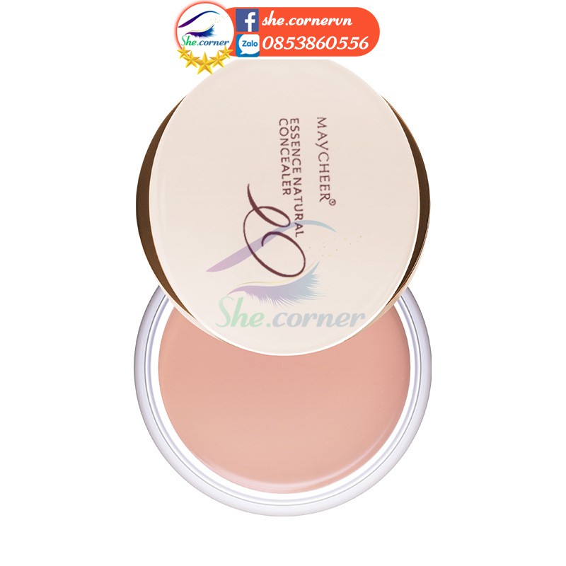 Kem che khuyết điểm MAYCHEER ESSENCE NATURAL CONCEALER 890 che quầng thâm, vết mụn lâu trôi hũ 20g