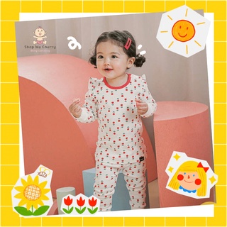 [MADE IN KOREA] BỘ THU ĐÔNG DÀI TAY CAO CẤP CỦA HÃNG CORDI-I, CHẤT THUN COTTON ORGANIC, MẪU HOA TULIP