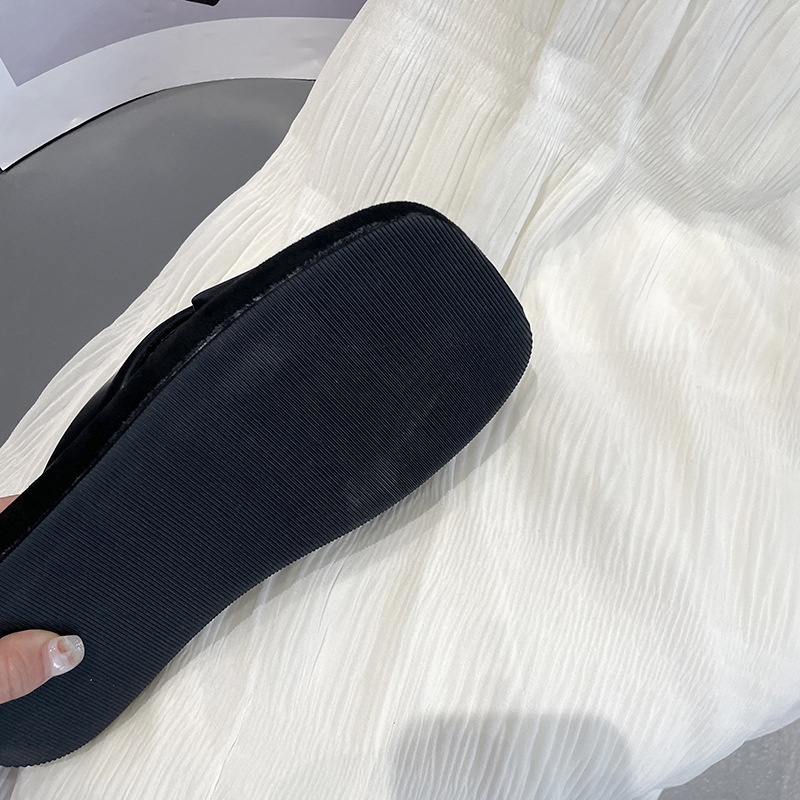 Dép quai chéo IELGY đế dày thời trang cho nữ