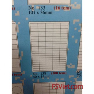 Decal tomy a4 138 100 tem 40x14mm