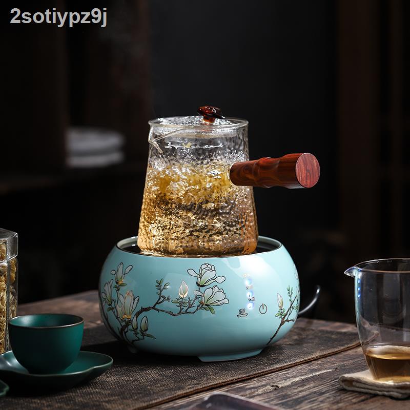 2sotiypz9jBếp gốm điện máy pha trà bộ ấm thủy tinh gia dụng màn hình cảm ứng thông minh tự động bếp đen n
