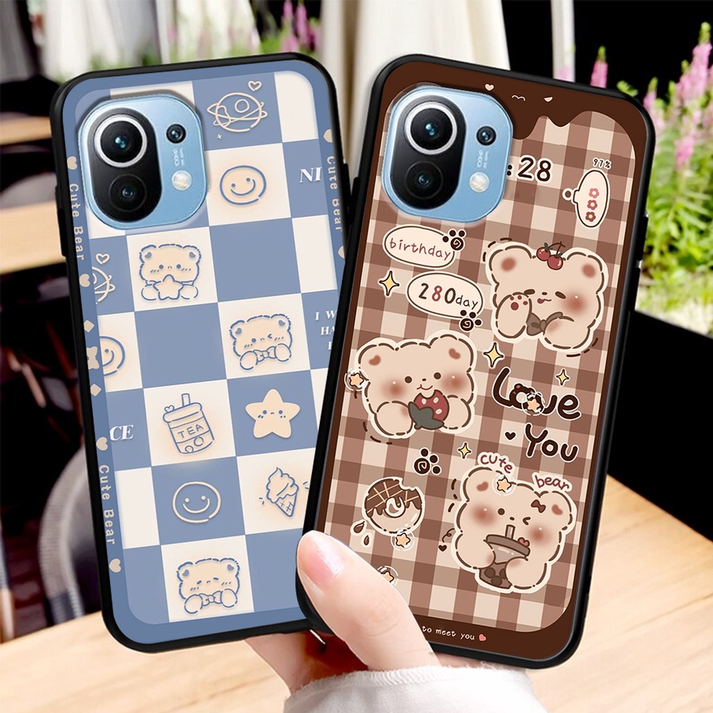 Ốp lưng Xiaomi MI 11 / MI 11 LITE in hình 3D GẤU cute be@r, soda, happy day cực hot ,thời thượng