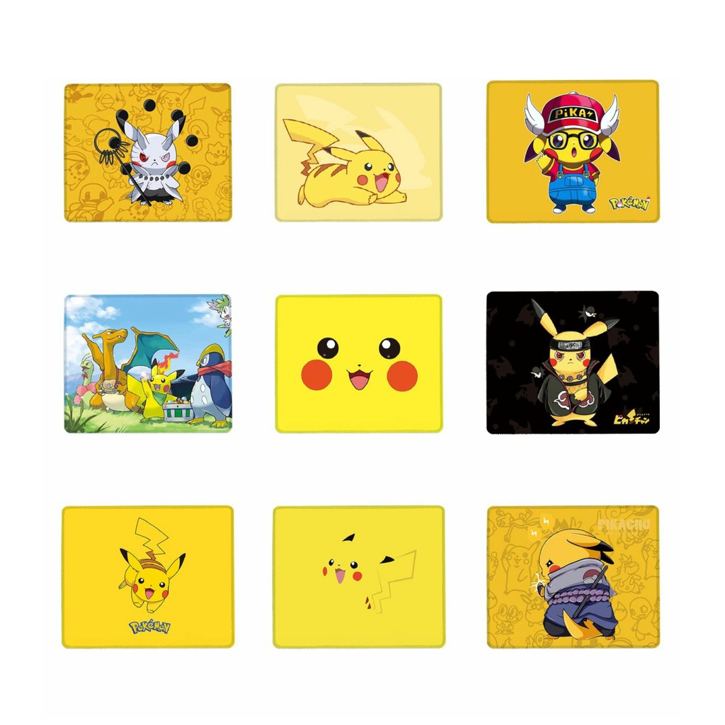 Miếng di chuột in hình PIKACHU miếng kê chuột miếng lót chuột anime chibi dễ thương