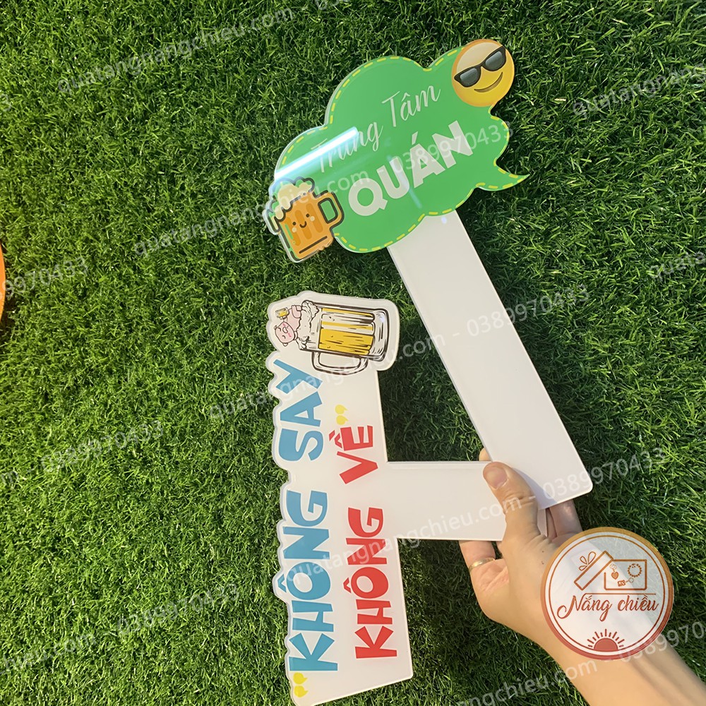 Hastag cho khách check in quán nhậu, quán cà phê, quán trà sữa _ Bảng hiệu xinh giá rẻ