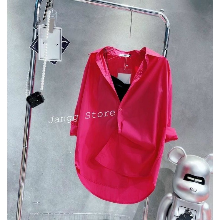 Áo sơ mi phôm rộng Full màu vải Kate mịn đẹp ❤