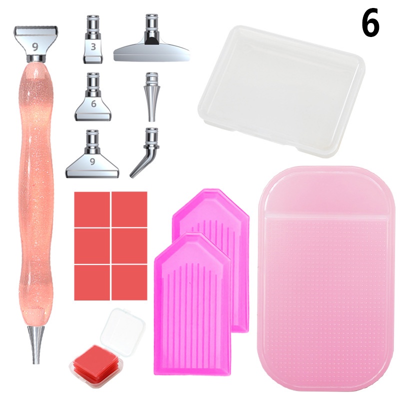 Bộ dụng cụ làm tranh đính đá thủ công tiện lợi DIY