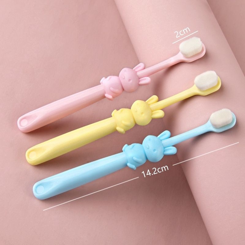 BÀN CHẢI ĐÁNH RĂNG SỢI COTTON SIÊU MỀM CHO BÉ TỪ 2 TUỔI