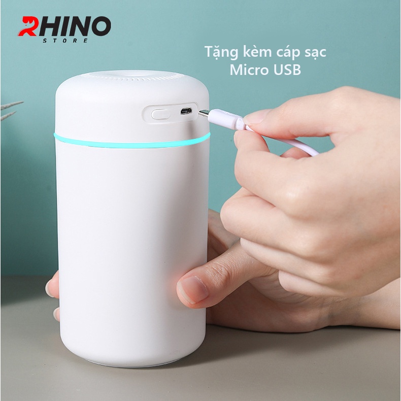 Máy phun sương, xông tinh dầu Rhino H901 tạo ẩm dung tích 420ml