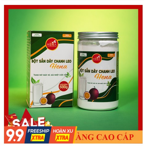 Bột sắn dây chanh leo Hena 500g. Thanh mát ngày hè, giải nhiệt cuộc sống [Cao Cấp]