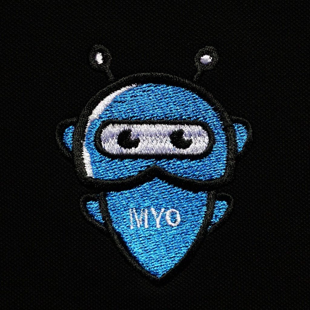 Áo Polo Nam Tay Lỡ Đẹp MYO Thêu Robot