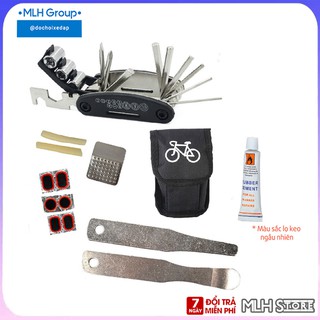 Túi Dụng Cụ Sửa Chữa Mini Vá Săm Xe Đạp 9 in 1 Với Thanh Nạy Chắc Chắn Nhỏ Gọn Dễ Dàng Mang Theo Tiện Dụng MLH