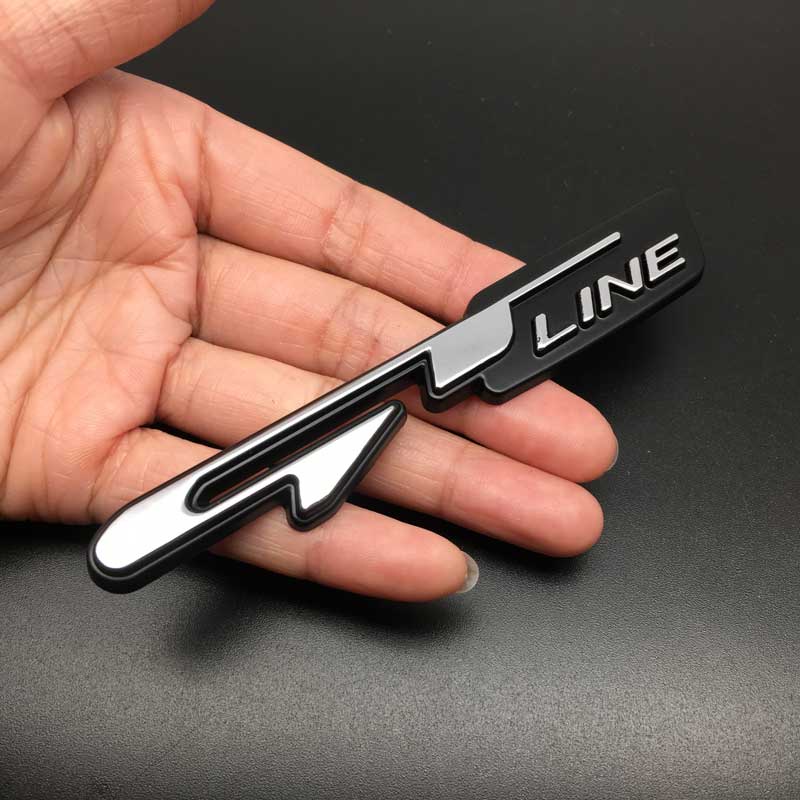 Kiểu Dáng Xe Kim Loại GT Dòng Huy Hiệu Xe Phía Sau Biểu Tượng Đuôi Miếng Dán Cho Peugeot Cho Xe Kia Phụ Kiện