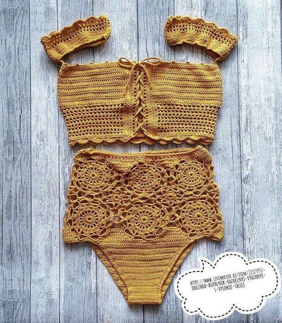 Áo bikini len  bánh bèo | BigBuy360 - bigbuy360.vn