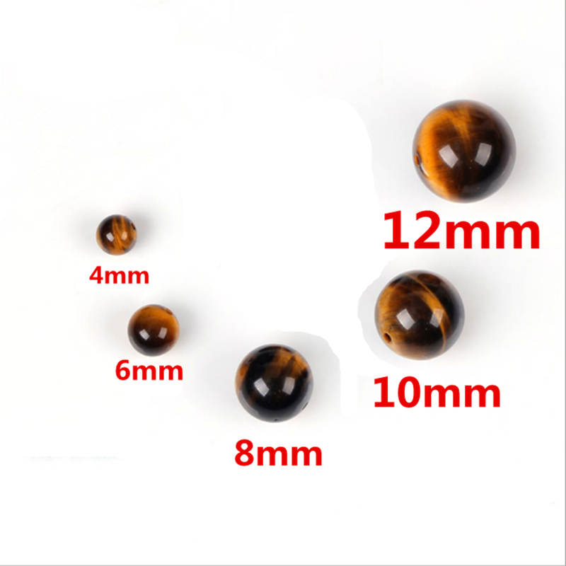 Set 95 hạt đá mắt tròn tự nhiên dùng làm trang sức DIY