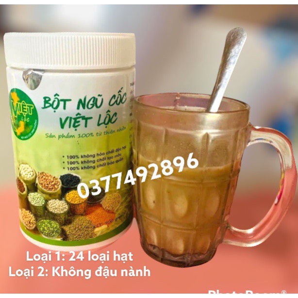 Bột ngũ cốc lợi sữa Việt Lộc + Cốm mummilk yến sào - Dành cho bà bầu, Ngũ cốc dinh dưỡng -  đủ tem mã vạch