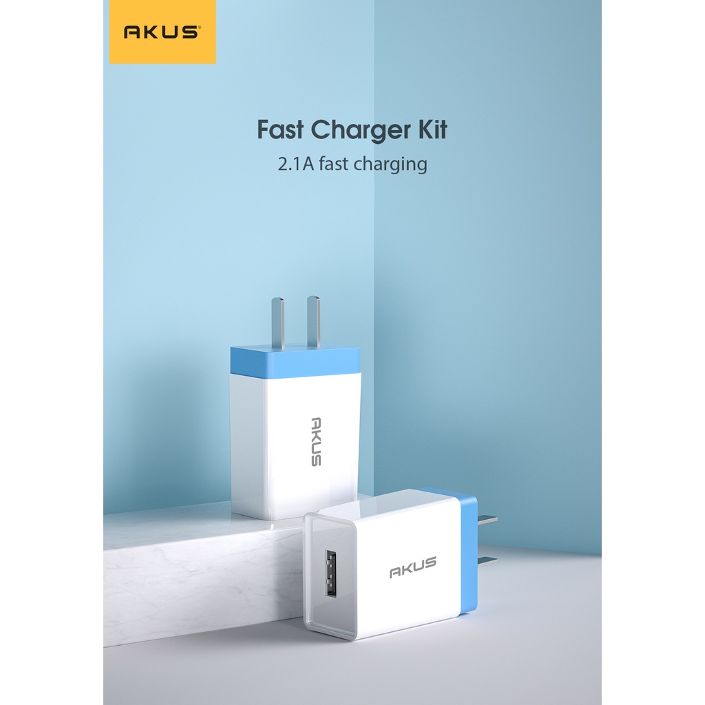 CỦ SẠC AKUS 2.4A - S39 Hàng chính hãng - Bảo hành 12 tháng - Akus