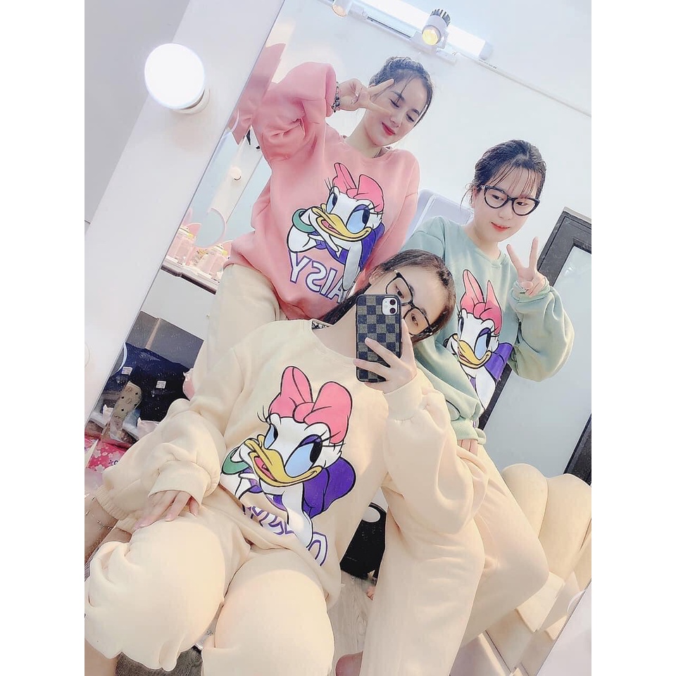 Bộ Nỉ Vịt Daisy Chất Nỉ Cotton Samsam4896