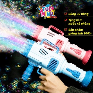 Súng bắn bong bóng - đồ chơi súng bắn bong bóng xà phòng loại lớn 32 nòng